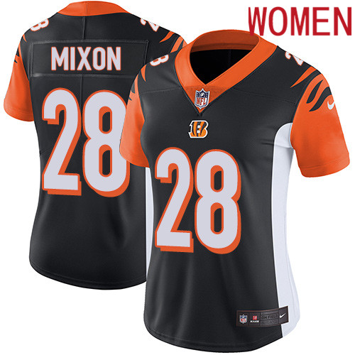 2019 Women Cincinnati Bengals 28 Mixon black Nike Vapor Untouchable Limited NFL Jersey